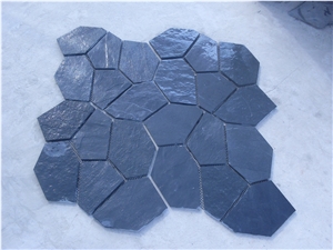 Black Slate Irregular Flagstone