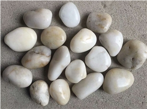Cheap Price High Polished White Pebble