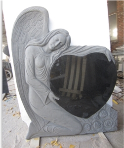 Natural Granite Head Carved Heandstone