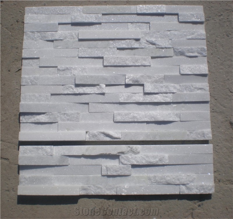Natural White Quartzite Cultured Stone Veneer Stone Stacked Stone