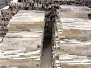 Yellow Color Slate Stone Veneer Panel Tile