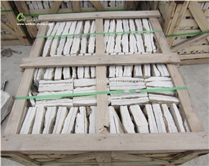 Beige Travertine Mushroom Walling Tile for Indoor Outdoor Decoration