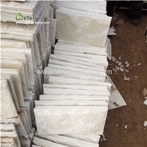 Chinese White Quartzite Mushroom Villa Garden Corner Walling Tile