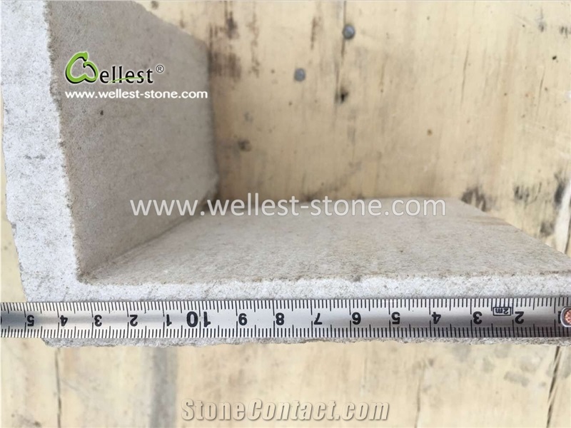 Chinese White Quartzite Mushroom Villa Garden Corner Walling Tile