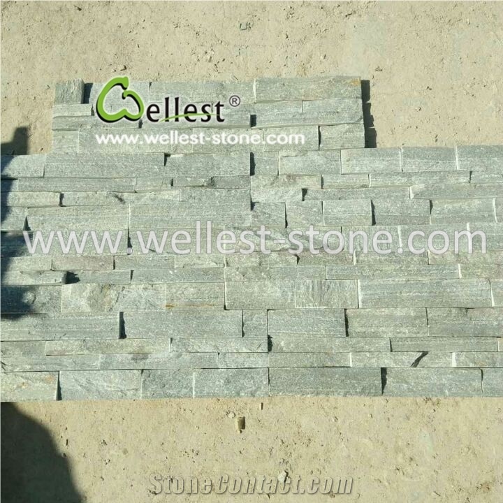 Grey Slate Rough Edge Culture Stone Veneer for Wall Cladding Siding