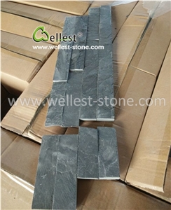 Unique Black Slate Culture Stone Veneer for Wall Corner Siding