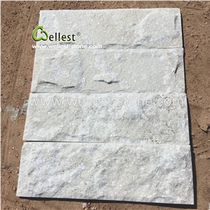 White & Beige Quartzite Mushroom Stone for Villa Garden Wall Cladding