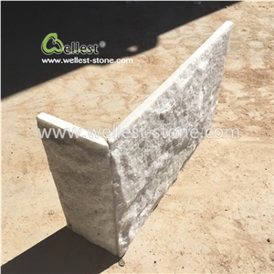 White & Beige Quartzite Mushroom Stone for Villa Garden Wall Cladding