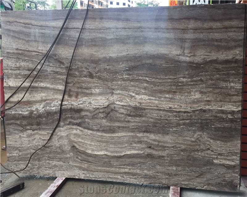 Kashan Silver Travertine Tiles & Slabs French Pattern Paving Stone