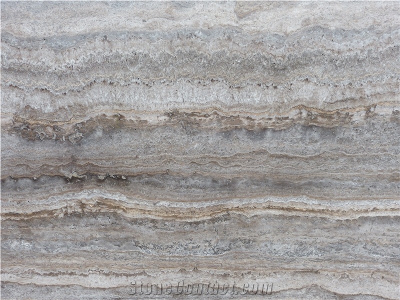 Kashan Silver Travertine Tiles & Slabs French Pattern Paving Stone