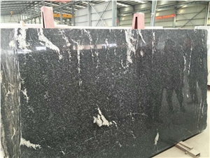 China Jet Mist Black Snow Flake /Snow Leopard Granite Slabs& Tiles