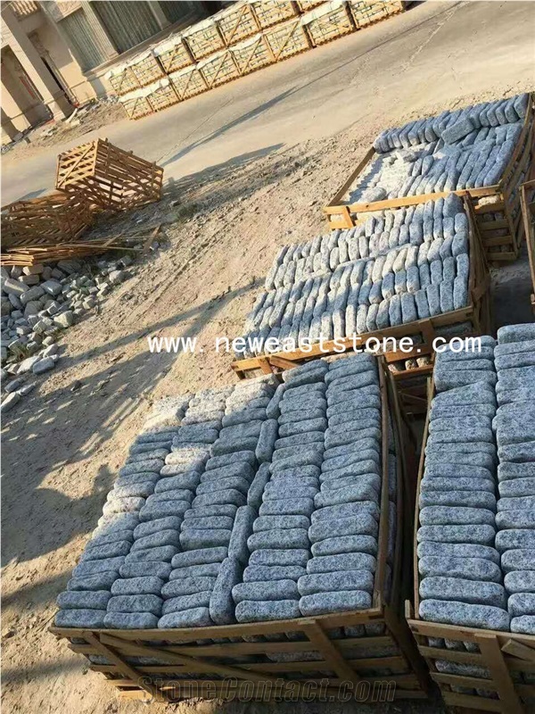 Wholesale Cheap Flamed &Tumbled Light Grey G603 Cobblestones for Sale