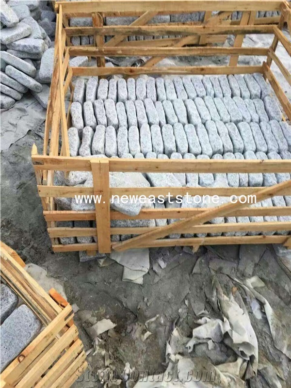 Wholesale Cheap Flamed &Tumbled Light Grey G603 Cobblestones for Sale