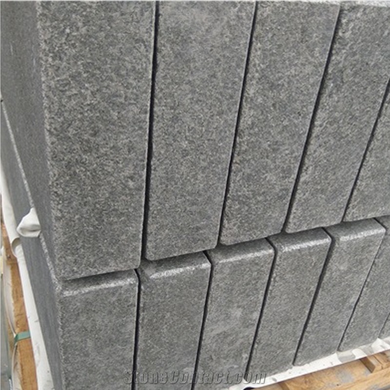 New G684 Black Flamed Paving Kerbstone