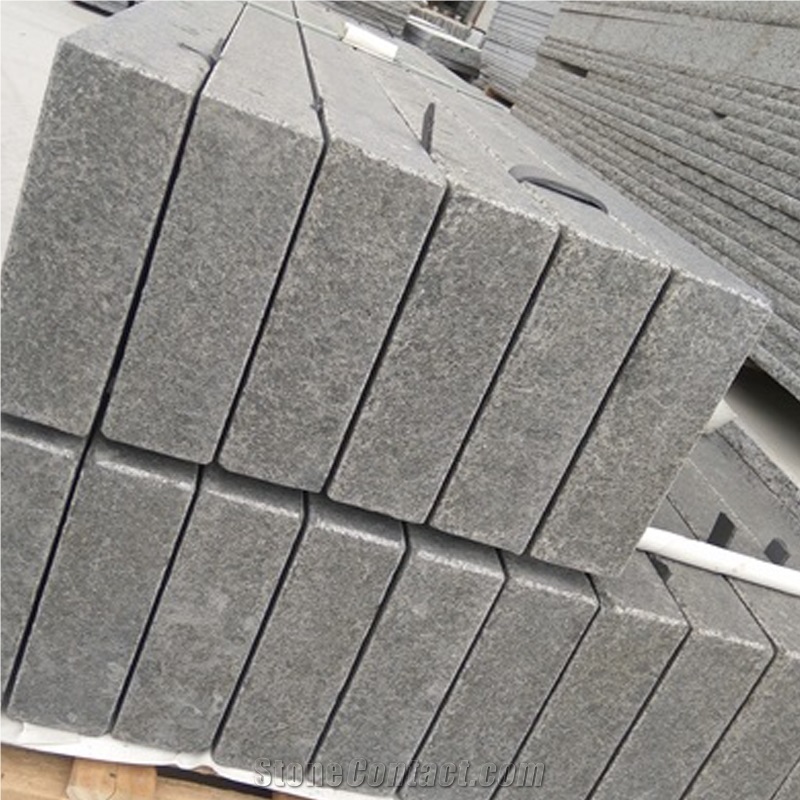 New G684 Black Flamed Paving Kerbstone