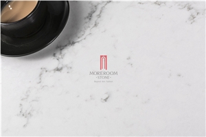 White Stone Quartz Countertops for Kitchen