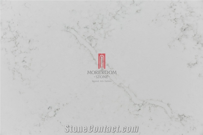 White Stone Quartz Countertops for Kitchen