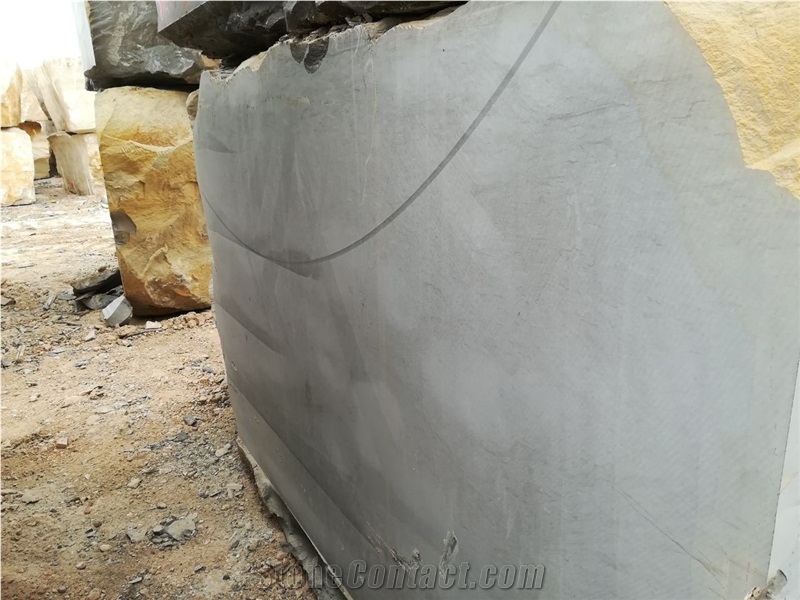 Grey Foussana Marble Block