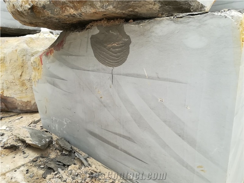 Grey Foussana Marble Block
