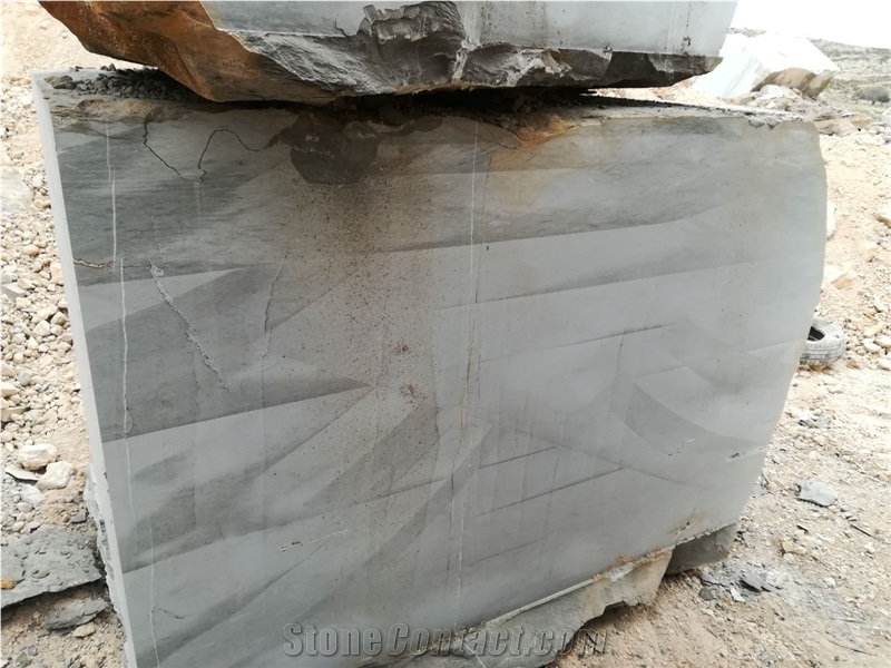 Grey Foussana Marble Block