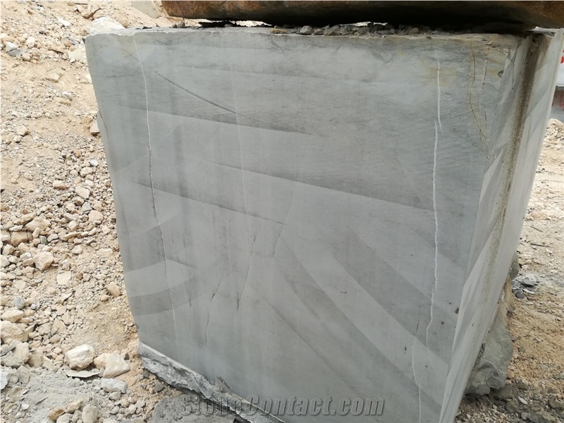 Grey Foussana Marble Block