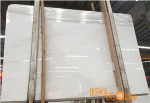 Pure White Natural Stone with Grey Stripe from China/Marble Slabs&Tile