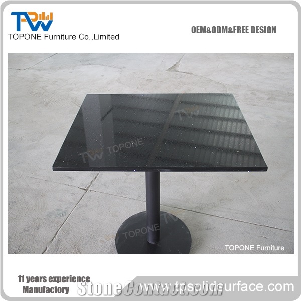 2018 Top Quality Factory Customized Made Quartz Restaurant Table Tops