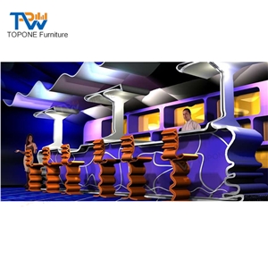 Modern Fancy Design Led Light Night Club Bar Tables/Bar Counters Tops