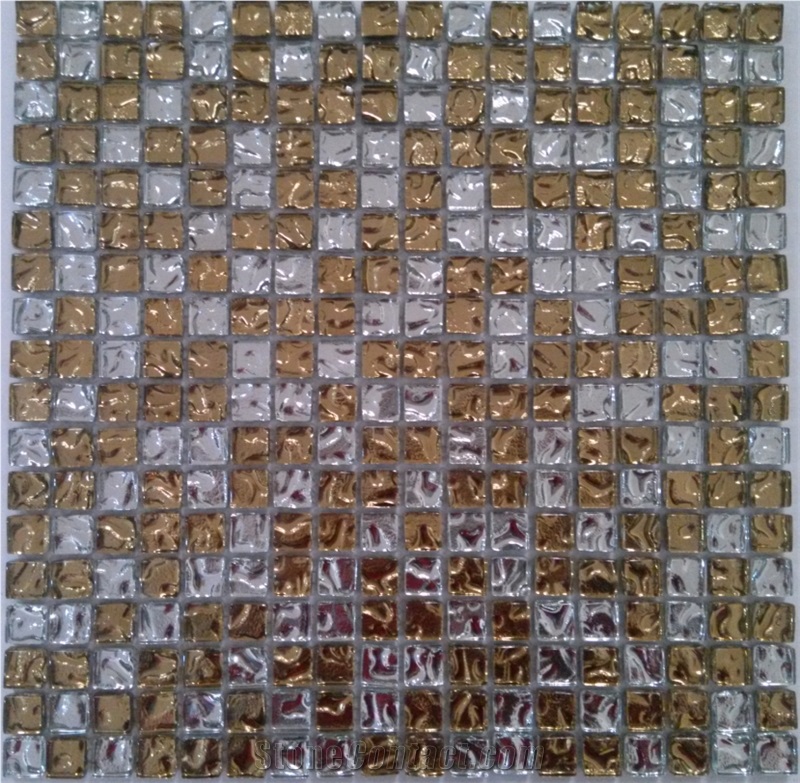 Back Galvanized Glass Mosaic