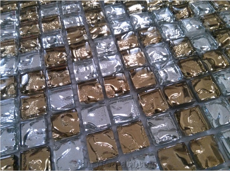 Back Galvanized Glass Mosaic