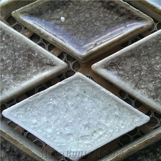 Crackle Glass Mosaic Tile