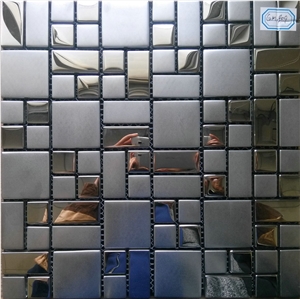 Galvanized Glass Mosaic Wall Tile