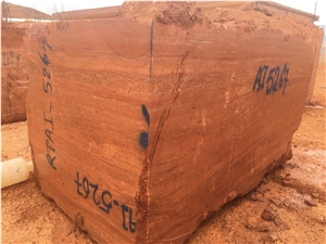 Red Travertine Block, Iran Red Travertine Block