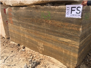 Titanium Travertine Block