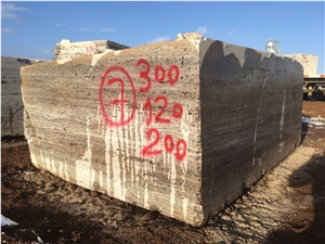 Titanium Travertine Block