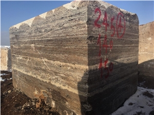 Titanium Travertine Block