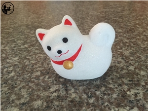 Alabastro Scaglione Alabaster,Lucky Dog,Small Cute Dog Sculpture,Gifts