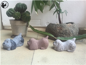 Alabastro Scaglione Alabaster,Lucky Dog,Small Cute Dog Sculpture,Gifts