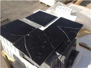 Nero Marquina Marble, Black Marble Slabs & Tiles