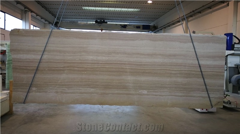 Serpeggiante Classico Trani, Apricena, Silvabella, Beige Marble Slabs
