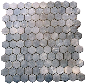 Bagus Natural Stone - Grey Marble Natural Stone Hexagonal 6x6cm