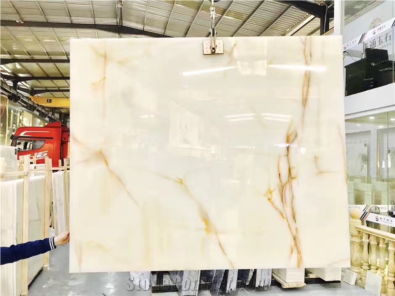 Snow White Onyx,Pure Jade Wall and Flooring,Covering Tiles,Large Stock
