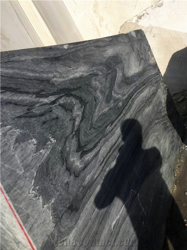 Black & White Marble Blocks, Iran Black Marble