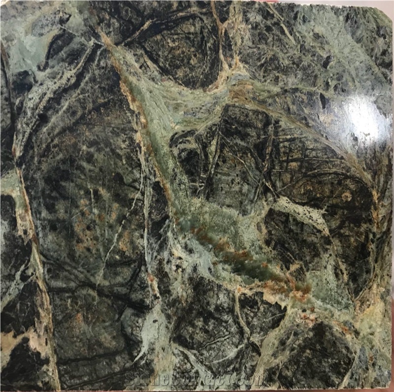 Persian Green Marble Slabs & Tiles, Iran Green Marble