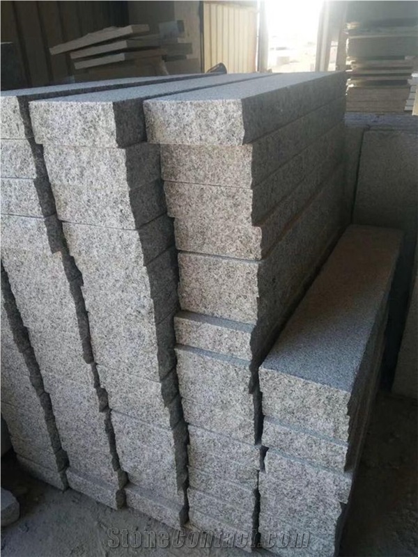 China Rosa Beta Light Grey G623 Granite Paving Stone Kerbstone Pavers