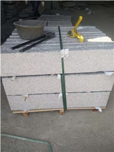 China Rosa Beta Light Grey G623 Granite Paving Stone Kerbstone Pavers