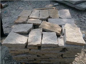 China Rusty Yellow G682 Granite Flagstone, Crazy Paver, Irregular Flag