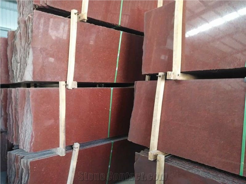 Dyed Red Granite Tiles/Slabs, Dyed Red Granite Wall/Floor Tiles Slabs