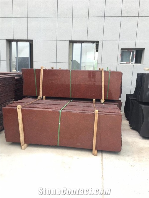 Dyed Red Granite Tiles/Slabs, Dyed Red Granite Wall/Floor Tiles Slabs