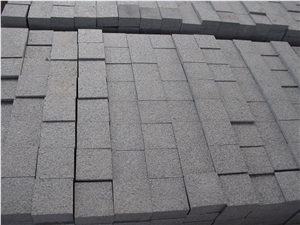 G654 Granite Paving Stone,Padang Dark Granite Cube Stone & Pavers